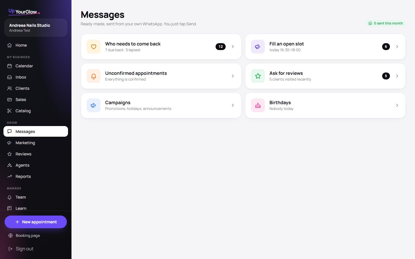 Screenshot: Pick a list
